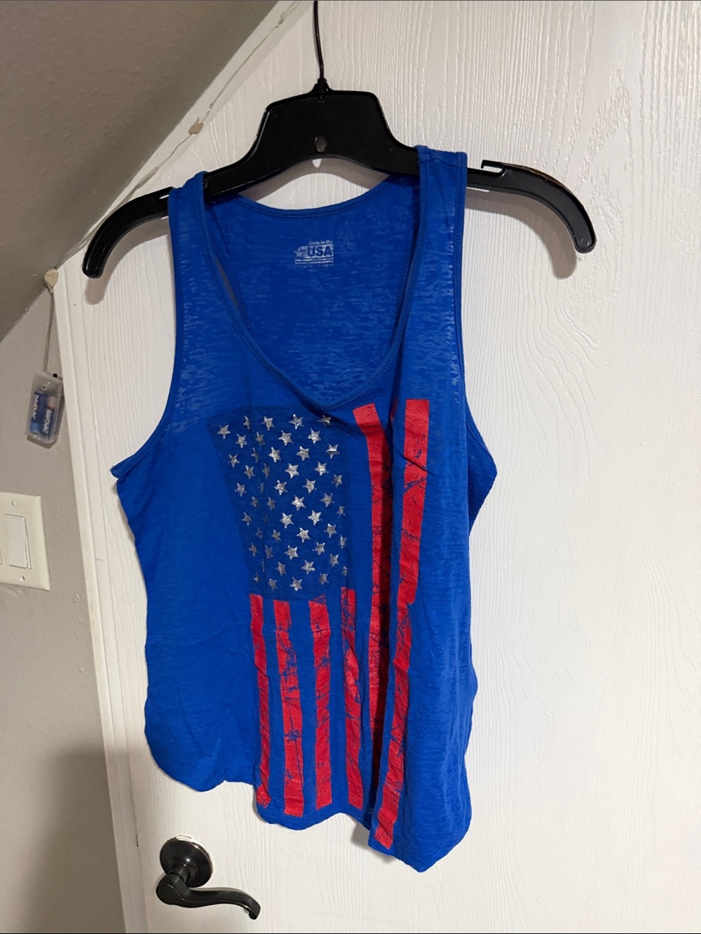 Blue USA Flag Tank Top - Women's Sleeveless Tee